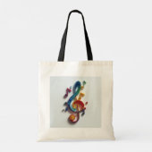 Tote Bag Music based Tote Bag. Colorful quilling pattern. (Dos)