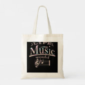 Tote Bag Music Life Without Be Flat 463 musicien (Dos)