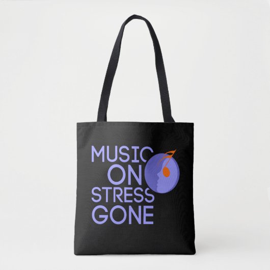 Tote Bag music on stress gone (Devant)