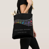 Tote Bag Music School Event Children Rainbow Choir (De près)