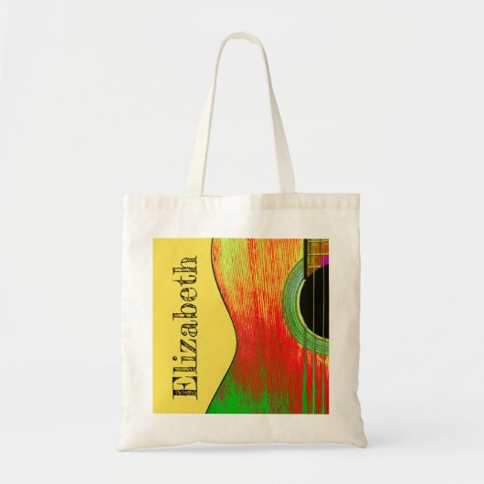 Tote Bag Musical de guitare acoustique (Devant)