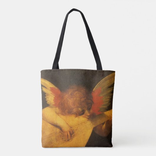 Tote Bag Musicien Angel Lecture par Rosso Fiorentino (Dos)