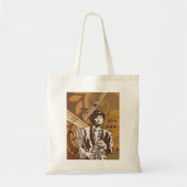Tote Bag Musicien de jazz avec saxophone (Devant)