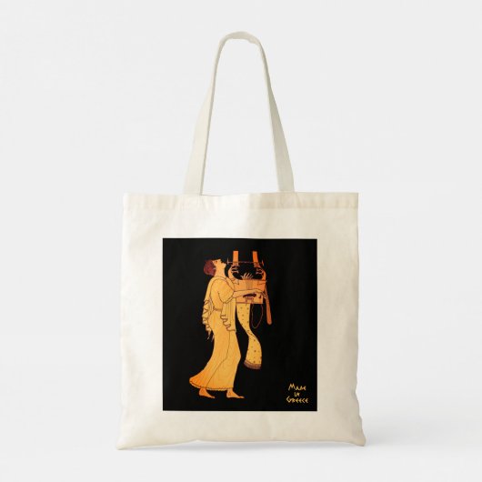Tote Bag Musicien grec ancien chantant et jouant Kithara (Dos)