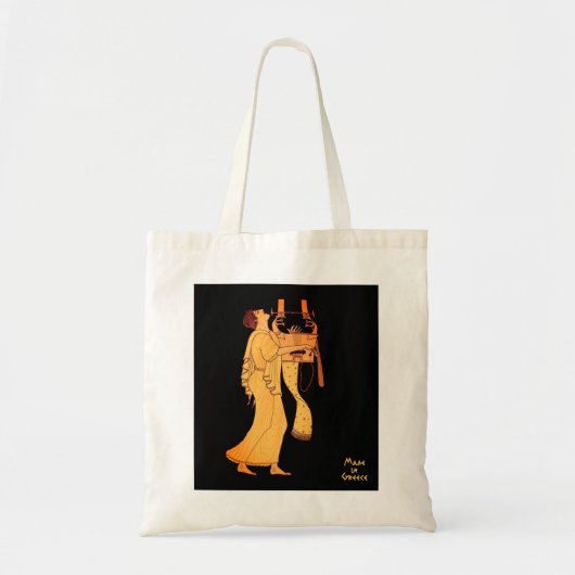 Tote Bag Musicien grec ancien chantant et jouant Kithara (Devant)