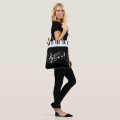 Tote Bag Musiciens créatifs Piano Keys Mariage (Sur le modèle)