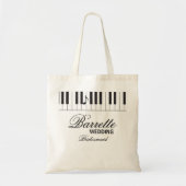 Tote Bag Musiciens créatifs Piano Keys Mariage (Devant)