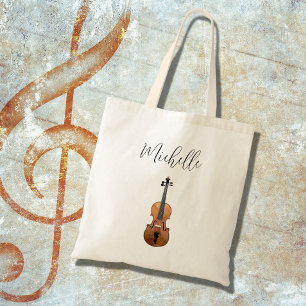 Tote Bag Musique classique violon de musique personnalisée