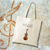 Tote Bag Musique classique violon de musique personnalisée