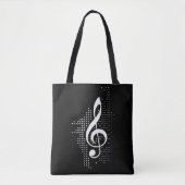 Tote Bag Musique Clé de Sol (Devant)