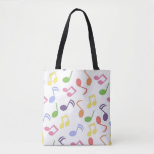 Tote Bag musique colorée note musicien