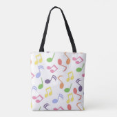 Tote Bag musique colorée note musicien (Dos)