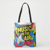 Tote Bag Musique dans l'air (Devant)