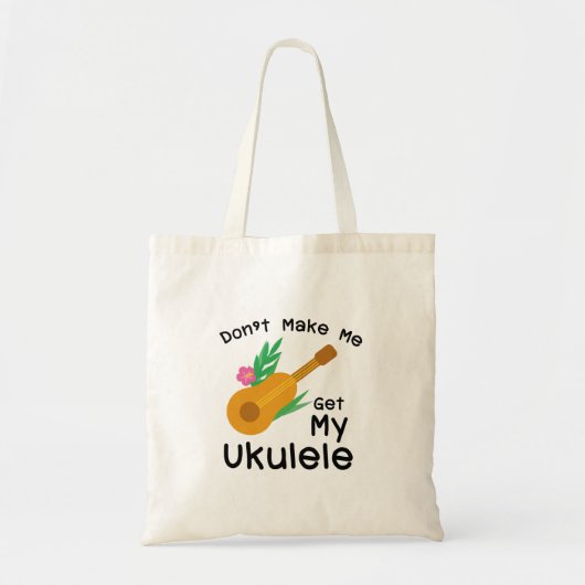 Tote Bag Musique d'Hawaï de joueur de guitare d'ukulélé (Devant)
