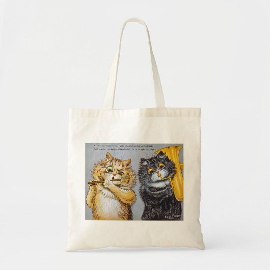 Tote Bag Musique Love Cats, Louis Wain (Devant)