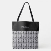 Tote Bag Musique Note Monogramme Fourre-tout (Devant)