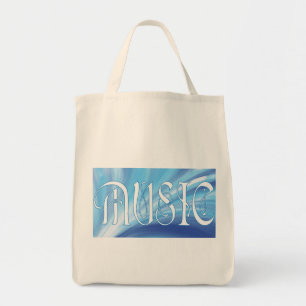 Tote Bag MUSIQUE personnalisée avec fourre-tout tourbillon 