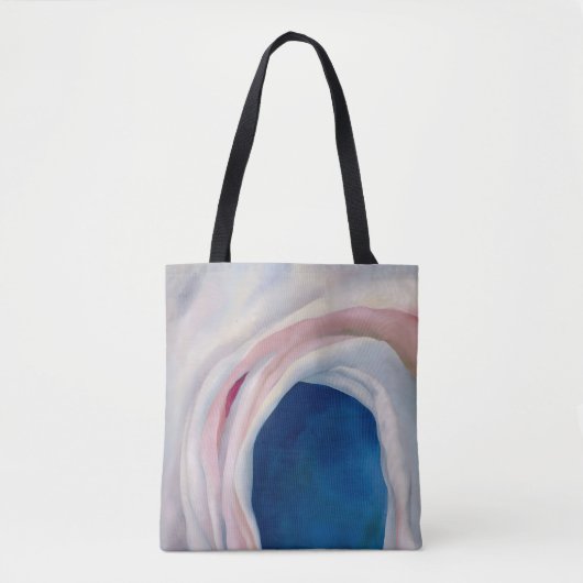 Tote Bag Musique rose et bleu par O'Keeffe (Devant)
