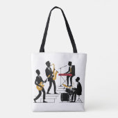 Tote Bag Musique Silhouette (Dos)