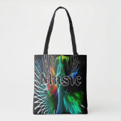 Tote Bag Musique vintage (Devant)