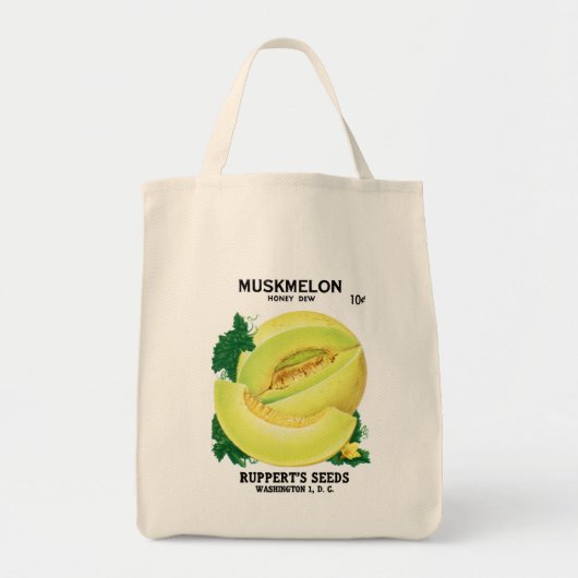 Tote Bag Muskmelon ( Honey Dew ) Étiquette de paquets de se (Devant)