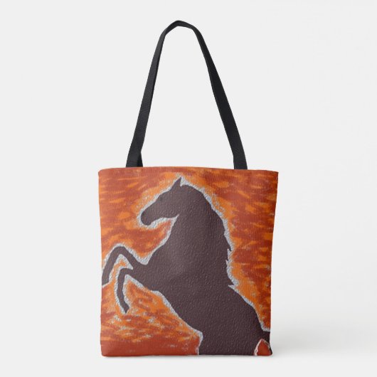 Tote Bag Mustang ardent occidental (Dos)