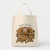 Tote Bag My Full House - Anime Ultra Mignonne Leopard Kitty (Devant)