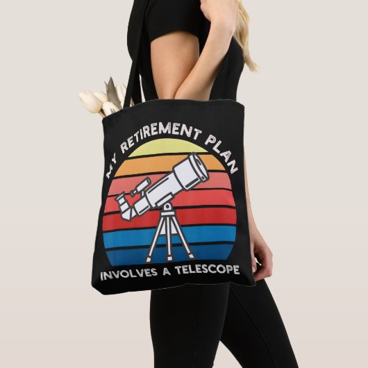 Tote Bag My Retiret Plan Involves A Telescope (De près)