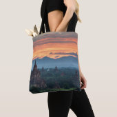 Tote Bag Myanmar, lever de soleil à Bagan (De près)