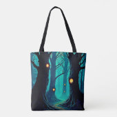 Tote Bag Mystère de la forêt Imaginaire foncé (Dos)