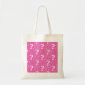Tote Bag Mystère question marque énigme puzzle rose (Devant)