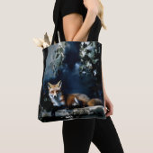 Tote Bag Mysterious Fox dans le Portrait de Woods (De près)