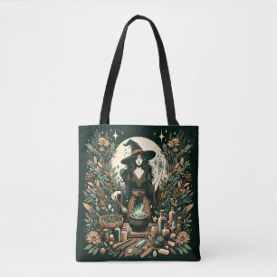 Tote Bag Mystic Herbalist : L'art de la cuisine et de la sa