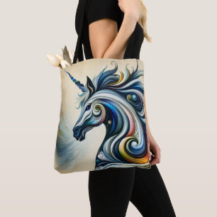 Tote Bag Mystic Unicorn Swirl