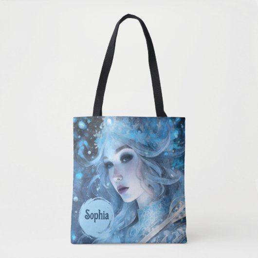 Tote Bag Mystical Ice Queen - Imaginaire Winter Goddess Art (Devant)