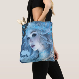 Tote Bag Mystical Ice Queen - Imaginaire Winter Goddess Art