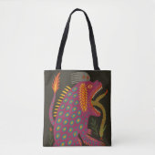 Tote Bag Mythique Créature Folk Art Imprimer (Devant)
