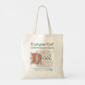 Tote Bag N est pour Noël Fourre-tout (Dos)