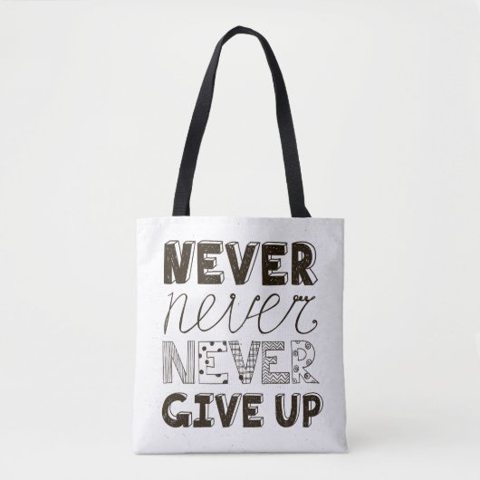 Tote Bag N'abandonnez jamais (Devant)