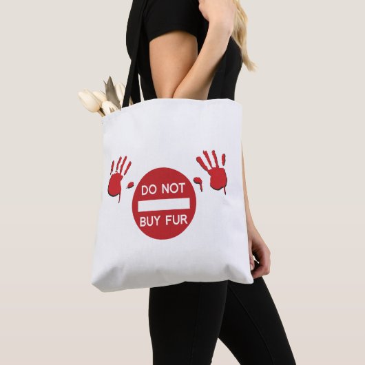 Tote Bag N'achetez pas de fourrure (De près)