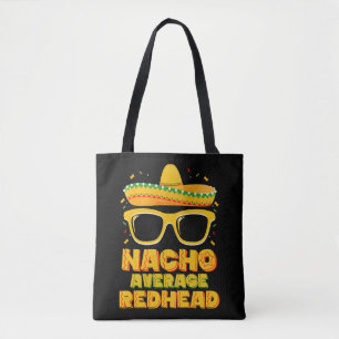 Tote Bag Nacho Moyenne Cheveux rouges Cinco De Mayo Mexicai
