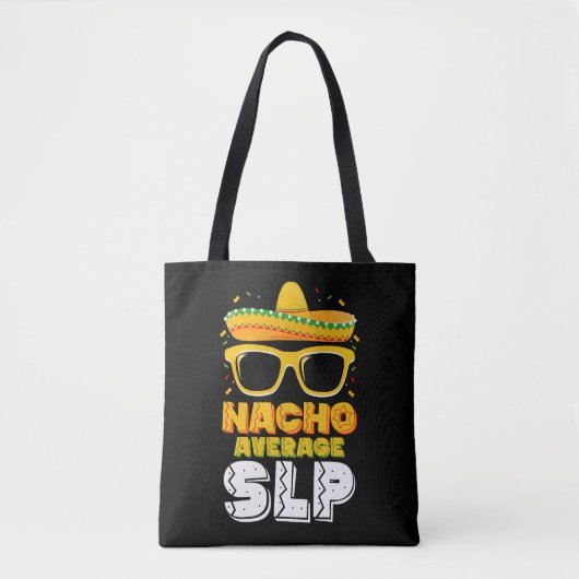 Tote Bag Nacho Moyenne SLP orthophoniste (Devant)