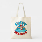 Tote Bag Nage Santa Claus Noël Vacances Nage (Dos)