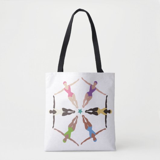 Tote Bag Nageurs synchronisés (Devant)