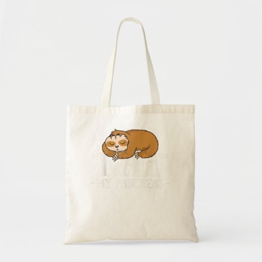 Tote Bag Nah mon pancréas enfants Drôle T1D conscience diab (Devant)