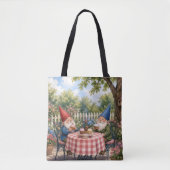 Tote Bag Nains de jardin mangeant des cupcakes (Devant)