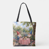 Tote Bag Nains de jardin mangeant des cupcakes (Dos)