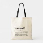 Tote Bag Namaste Définition Yoga Moderne Méditation Minimal (Dos)
