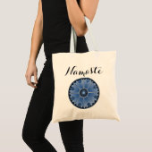 Tote Bag Namaste moderne Blue Mandala (Devant (produit))