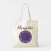 Tote Bag Namaste moderne Purple Mandala (Dos)